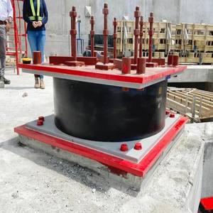 उच्च गुणवत्ता वाले चीनी लीड रबर भूकंपीय बेस आइसोलेटर असर पैड अनुकूलन योग्य मॉडल मोल्डिंग सेवा कनुनो ब्रांड लंबे समय तक काम कर रहा है। - Product Image 1