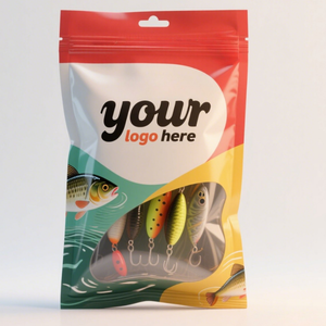 Sacs en Mylar <span class=keywords><strong>Pva</strong></span> imperméables personnalisés <span class=keywords><strong>Sac</strong></span> de matériel de pêche à la <span class=keywords><strong>carpe</strong></span> Pochette debout zip-lock avec fenêtre transparente - Product Image 1