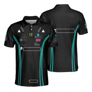 Traje de Carreras <span class=keywords><strong>Mercedes</strong></span> <span class=keywords><strong>Benz</strong></span> F1 Personalizado de Fábrica 2025, Conjuntos Deportivos Impermeables de Alta Calidad para Adultos, Nuevas Camisetas de Fórmula Uno - Product Image 5
