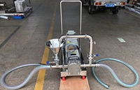 2.2kw 3hp 120000cps cairan viskositas tinggi baja tahan karat Yogurt SS316L Rotor pompa dengan troli untuk sirkulasi