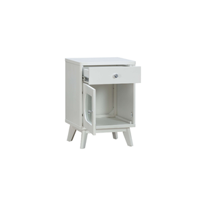 Muebles de Dormitorio Modernos de Madera de Pino Macizo de la Colección EVEREST, Mesita de Noche de Madera Versátil con Almacenamiento - Product Image 1