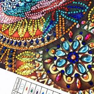 Peinture Diamant Animaux Hibou Cartoon 5D Forme Spéciale Cristal Diamant DIY 30x30 - Product Image 6