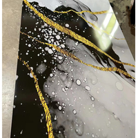 Offre spéciale Panneau mural en marbre PVC UV Feuilles de pierre en plastique flexibles et imperméables pour murs intérieurs de bureau à usage de bureau