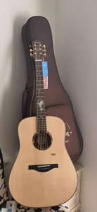 Trumon TFL1955 Dolphin Tale Full Single-Sided Folk Guitar Solid Spruce <b>Top</b> Hi-Gloss Finishing 6-<b>String</b> - Product Image 5
