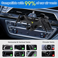 Support de téléphone pour voiture en forme de chauve-souris créatif, fixation sur grille d'aération ou tableau de bord