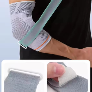 Genouillère élastique respirante avec sangle, protection du genou pour la musculation, le <span class=keywords><strong>crossfit</strong></span> et le soulagement des douleurs articulaires - Product Image 1