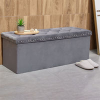 Fabricant de meubles Bailey poufs pliants de stockage tabourets jaunes poufs pour table basse