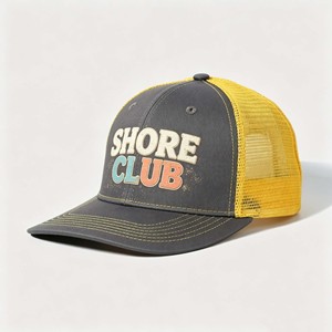 High Quality Custom Classic Foam Plain Embroidered logo Trucker <b>Cap</b> 5 Panel Curved Brim Trucker Hat for Men - Product Image 3