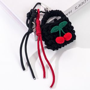 Pochette pour casque AM Cool Cherry; Pochette personnalisée <span class=keywords><strong>en</strong></span> <span class=keywords><strong>macramé</strong></span> Emballage Décoration Pendentif <span class=keywords><strong>DIY</strong></span> <span class=keywords><strong>Porte</strong></span>-clés - Product Image 5
