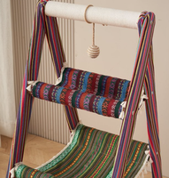 Arbre à chat en bambou à trois niveaux - Conception durable, réglable et écologique pour une utilisation en intérieur, appartements, magasins d'animaux