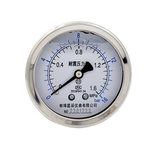 เกจวัดแรงดัน Bengbu Star YN60Z ขนาด 60 มม. 0-60MPa แบบกันกระแทกชนิดแกน - Product Image 4