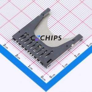 SDP11-N1S1-1000-A SD Card / Memory Card Connector SMD Connector Plug-In Type Standard SD Card Card Holder 2.9mm - Product Image 2