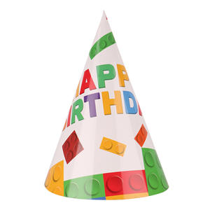 Suministros de Decoración para Fiestas Temáticas de Bloques de Construcción, Juego de Vajilla para Fiestas, Platos y Vasos Desechables de Papel con Diseño de Construcción - Product Image 6