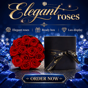 Caja de Regalo de Rosas Eternas Personalizada de Lujo Hecha a Mano con Energía Solar, Cilindro de Flores Eternas, Rosa Preservada Eternelle - Product Image 3