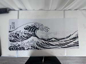 Black & White Japan Art Great Waves Mouse Pad Gaming Office <span class=keywords><strong>Computer</strong></span> Mouse Pad Xxl muslimwaterproof - Product Image 4