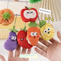 Jouets Songshan : Poupées en peluche créatives et mignonnes sur le thème de la nourriture, petits pendentifs, style ludique, design fruits et légumes, porte-clés, petits cadeaux de fête