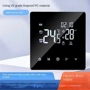 Intelligent WiFi Thermostat with <strong>Remote</strong> App <strong>Control</strong> Room Temperature <strong>Programming</strong> Wall-Mounted Design 90V-240V IP20 Protection - Product Image 2