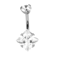 Eternal 14G ASTM F136 Piercing Titane Ventre Anneau Nombril Anneaux Bijoux