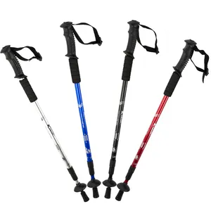 vogue durable wholesale ultralight aluminum adjustable trekking poles/aluminum trekking pole/walking sticks
