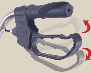 רולר מסגרת אלומיניום מסגרת אלומנטור למבוגרים סיוע הליכה ברכב מתקפל 4 גלגל rolator עם מושב - Product Image 4