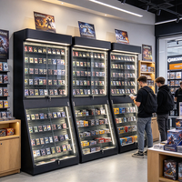 Vitrine de présentation de cartes à collectionner réglable avec éclairage LED, nouvelle collection Fanghua Wholesale