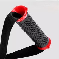 Logo personalizado Prime Fitness manijas antideslizante gimnasio mango de alta resistencia Pull-up D mango gimnasio con anillo D para bandas de resistencia