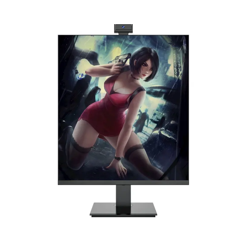 Monitores de PC 27 polegadas com base de elevação Monitores de jogos com resolução 2K-5K