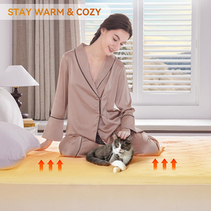 Điện Nhanh Chóng Làm Nóng Dưới Chăn Nệm Pad Với 10 Nhiệt Thiết Đặt Nóng Lên Giường Mềm Mại Ấm Cúng Vải Tấm Ga Giường Cho Giường - Product Image 6