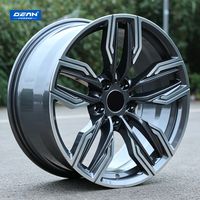 Pour BMW-X5 DEAN Jantes forgées DP192 17/18/19/20" Gris canon usiné en alliage d'aluminium 6061 à cinq branches, légères, personnalisées, neuves, type OEM
