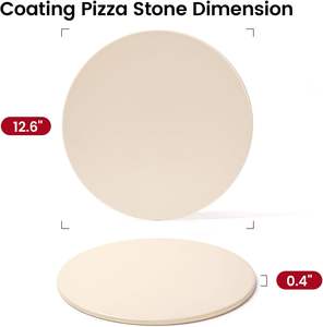 ROCKSHEAT 32*0.4 cm Pierre à pizza en céramique <span class=keywords><strong>cordiérite</strong></span> de Chine, revêtement de qualité <span class=keywords><strong>alimentaire</strong></span>, accessoires pour pizza - Product Image 3