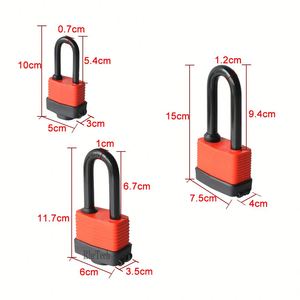 Seguridad exterior 35mm 40mm Candado DE SEGURIDAD Acero Candado laminado impermeable - Product Image 1