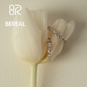 IGI Certified Vvs Round Lab Made Diamond Wedding <b>Ring</b> Hot Selling 925 <b>Silver</b> CVD Lab Created Diamond Band <b>Ring</b> Women Jewelry - Product Image 2