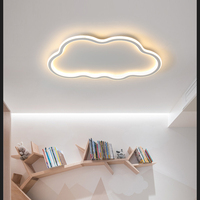 Plafonnier LED créatif moderne simple en forme de nuage, luminaire de plafond pour chambre d'enfant, chambre à coucher, avec lampe de nuit pour un bon sommeil