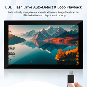 Canzone Chất lượng cao 21.5 inch Wall Mount thông minh USB LCD điện dung kim loại mở khung Monitor màn hình cảm ứng màu đen cho quảng cáo - Product Image 4