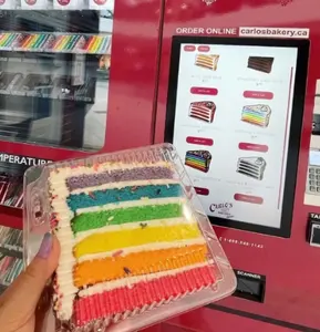 Distributeur automatique de nourriture JW vente de gâteau avec casier de refroidissement