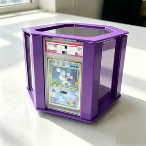 Best Seller Rotating Custom <b>Acrylic</b> <b>Display</b> <b>Stand</b> Easy Assembly Trading Card Grading Slab For Desktop Collection - Product Image 6