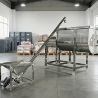 Mélangeur à ruban automatique en acier inoxydable de 200 à 1000 L pour produits chimiques, épices, farine, poudre de protéines