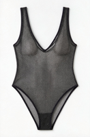 Carnaval Monokini Visnet Badpak OEM Private Label Aangepast Logo Plus Size Sheer Mesh Zwemkleding voor Jouvert Miami Groothandel