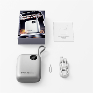แบตสำรองพกพา 5000mAh พร้อมเราเตอร์ 2 in 1 รองรับ LTE 4G WiFi6  ใช้เป็นพาวเวอร์แบงค์ได้  ฮอตสปอต WiFi ระยะ 300 เมตร สำหรับใช้งานกลางแจ้ง พร้อมช่องใส่ซิมการ์ด - Product Image 2