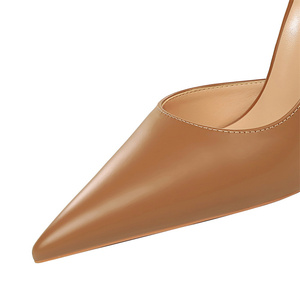 Chaussures à talons hauts pour femmes, escarpins mode en PU ajouré - Product Image 6