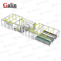 Nouvelle Ligne de Revêtement en Poudre Entièrement Automatique Galin 2026 avec Machine à Pistolet, Four à Gaz, Cabine et Équipement d'Usine de Peinture pour Aluminium CE