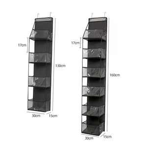 4/6 lớp đa chức năng treo tủ quần áo tổ chức vải lưu trữ túi cho cửa tủ quần áo đồ lót áo ngực quần quần áo đồ chơi búp bê - Product Image 1