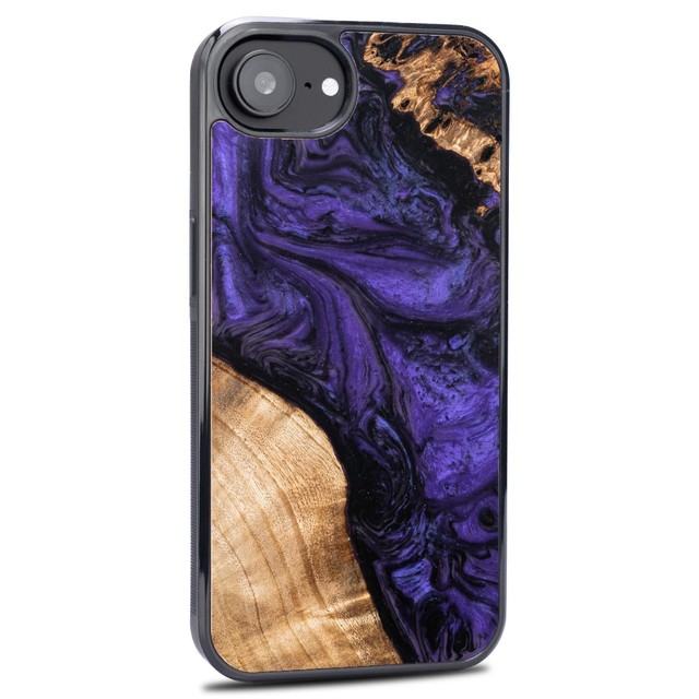 Wood Resin Case for iPhone 17 One-of-One Protective Traveler Bumper Wood Resin Phone Case Cover