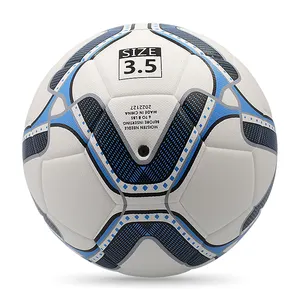 Tamanho oficial 5 Bola de Futebol PU laminada sem ponto com estampa personalizada, bola de futebol com ligação térmica, tamanho 5