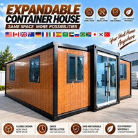 Livraison rapide, maison conteneur en acier galvanisé, maison à double aile de Chine, mini-maisons pour location de vacances