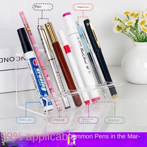 Trong suốt Acrylic thân thiện với môi đánh bóng bề mặt máy tính để bàn hiện đại lưu trữ hiển thị chủ bút ánh sáng sang trọng sinh viên văn phòng phẩm hộp - Product Image 5