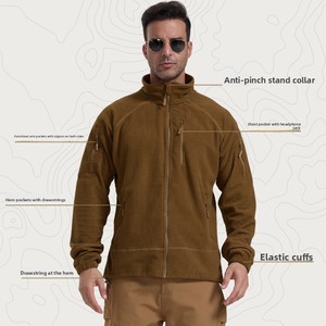 Football Lattice Fleece Sporty Plaid New Old Sports Outdoor Collar Tactical Grab Men's Charge Jacket Inner Liner <strong>Winter</strong> - Product Image 3