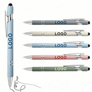 Stylo bille en métal noir personnalisé avec logo, promotion en gros, cadeau d'affaires, 14,5 cm - Product Image 1
