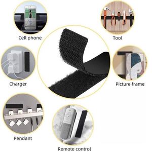 Bandes adhésives robustes en nylon auto-adhésives pour la maison, ruban auto-agrippant en rouleau, bande auto-agrippante à dos collant - Product Image 4