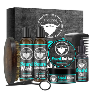 8 Pcs Homme <span class=keywords><strong>Barbe</strong></span> Kit <span class=keywords><strong>Barbe</strong></span> Lavage Et Après-Shampooing Baume Hydratant Homme <span class=keywords><strong>Barbe</strong></span> Cadeau Ensemble Pour Apaiser - Product Image 6